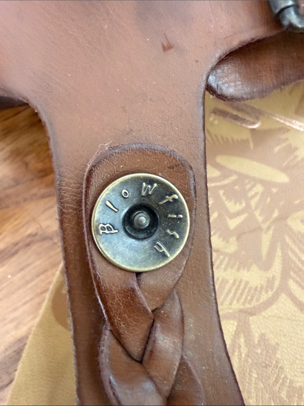 Blowfish Malibu Brown Braided T-Strap Thong Sandals Boho Women’s Size 10 - Picture 2 of 12